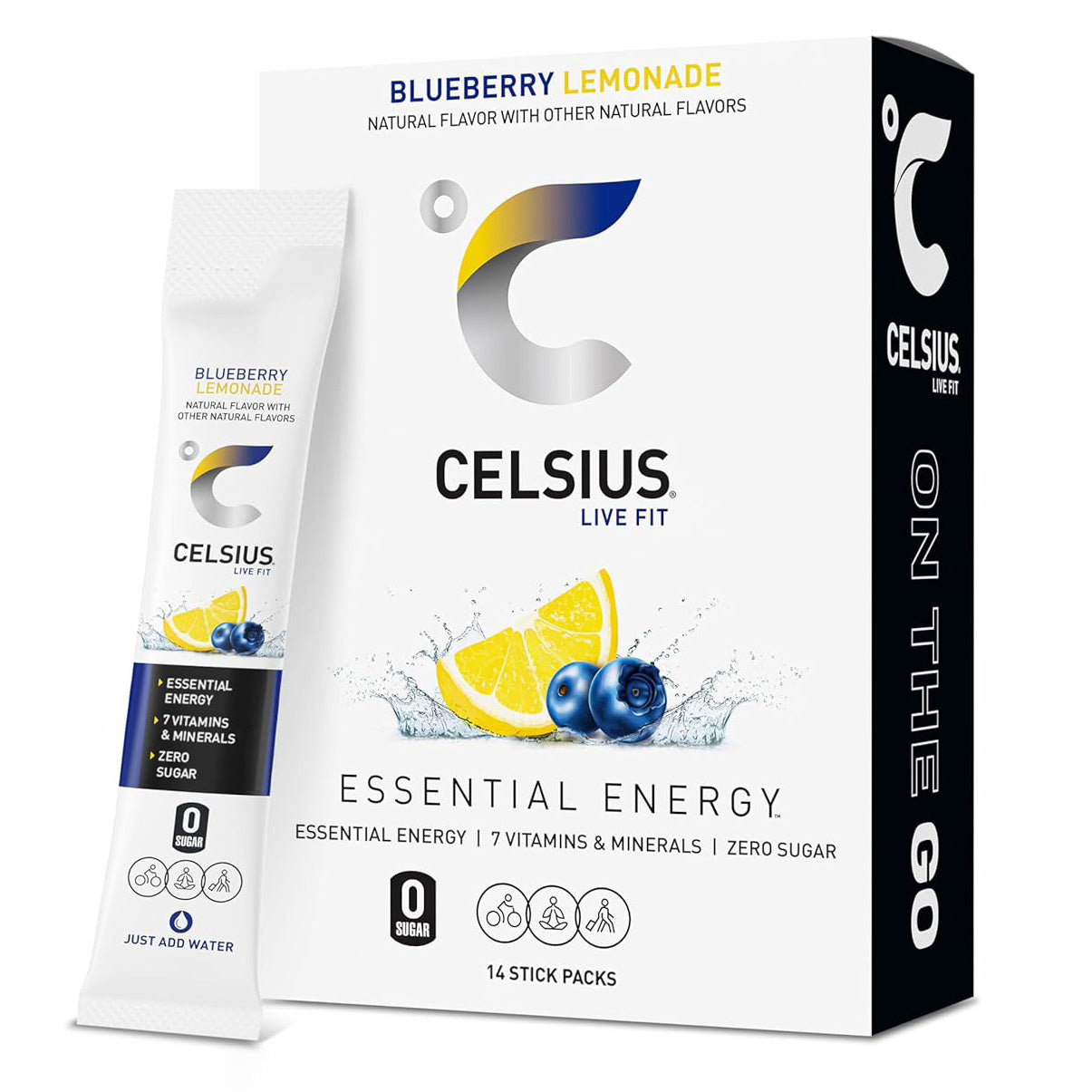 Celsius On-The-Go Powder Sticks — 14 Sticks per Pack