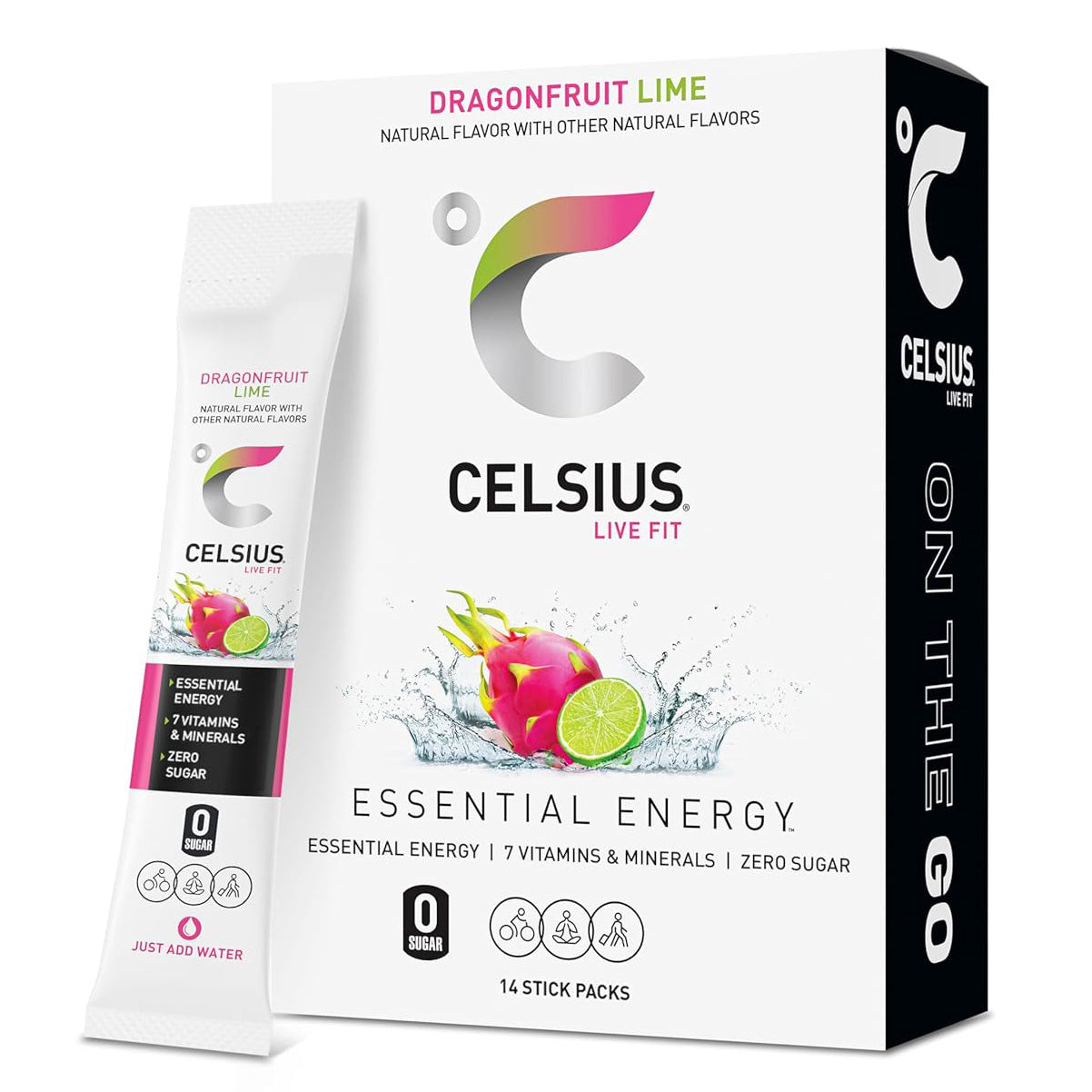 Celsius On-The-Go Powder Sticks — 14 Sticks per Pack