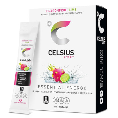 Celsius On-The-Go Powder Sticks — 14 Sticks per Pack