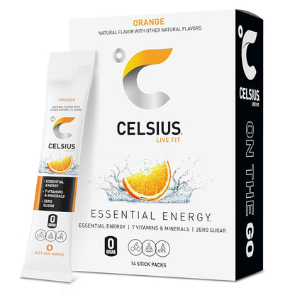 Celsius On-The-Go Powder Sticks — 14 Sticks per Pack