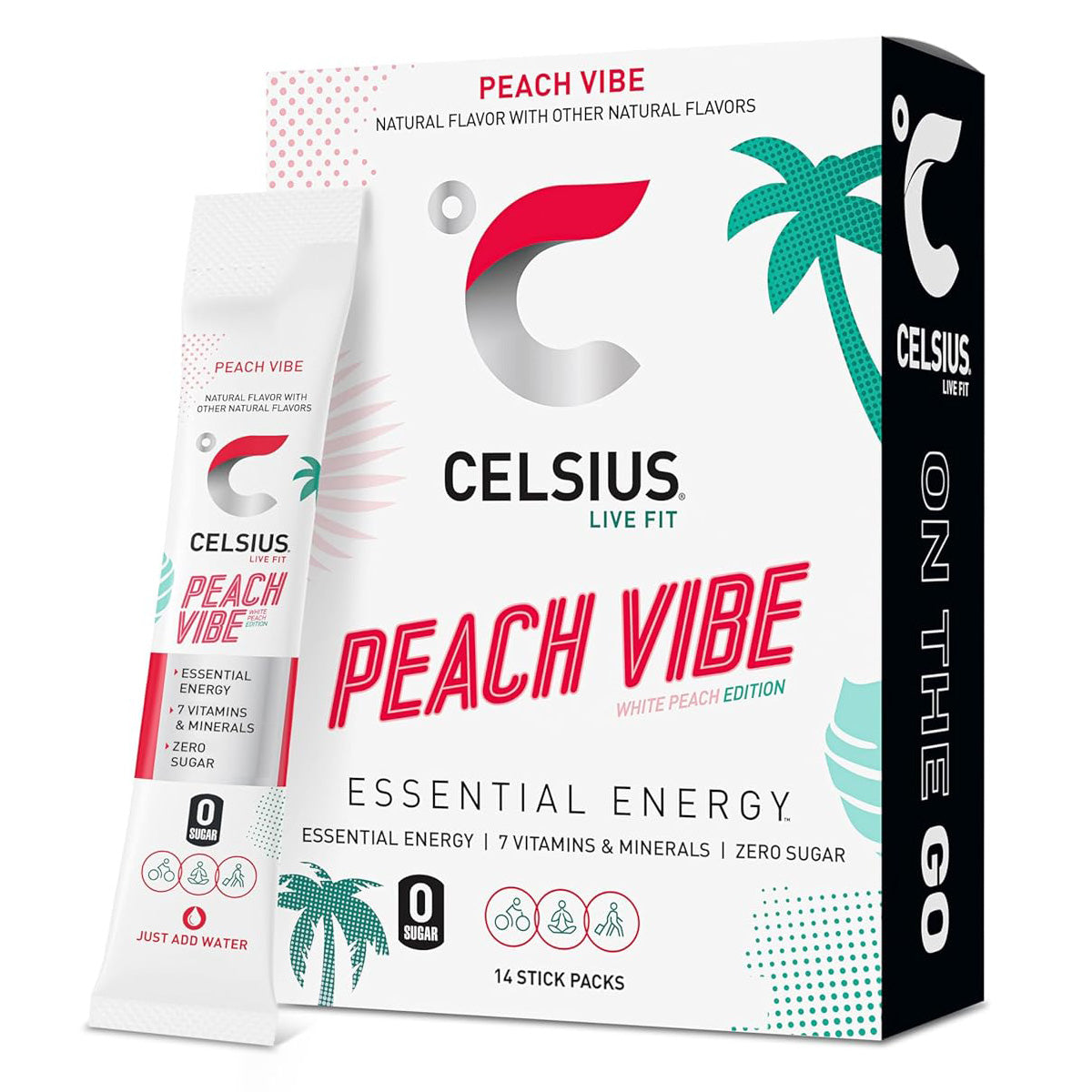 Celsius On-The-Go Powder Sticks — 14 Sticks per Pack