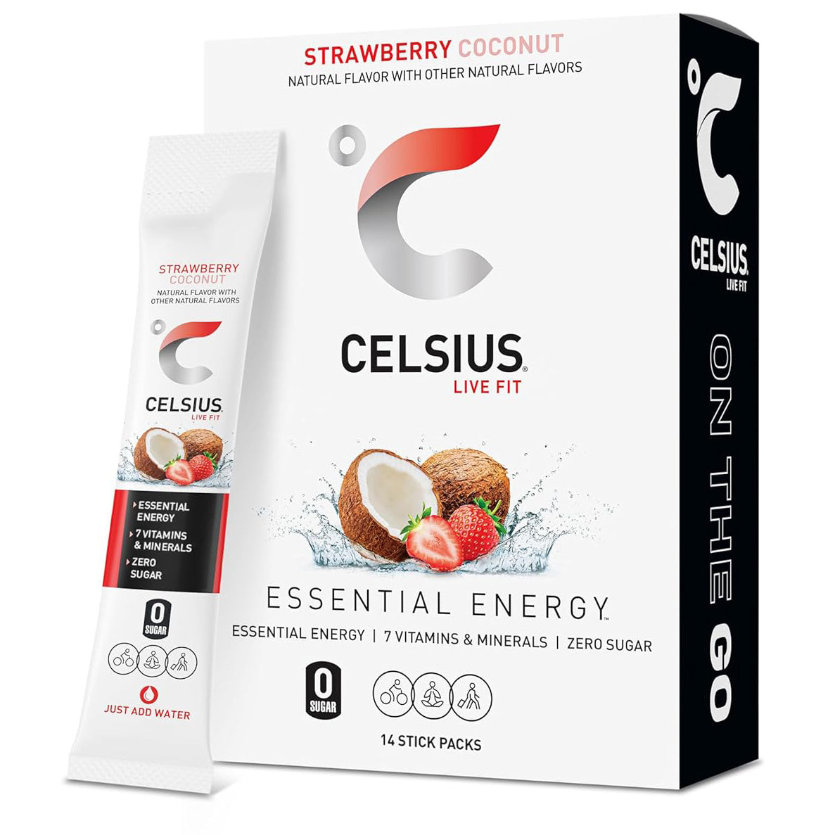 Celsius On-The-Go Powder Sticks — 14 Sticks per Pack