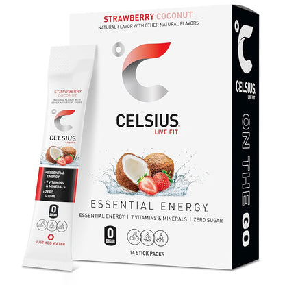 Celsius On-The-Go Powder Sticks — 14 Sticks per Pack