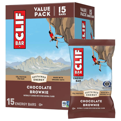 CLIF BAR 클리프 바 에너지 프로틴 바 — 68g (2.4 oz) × 15바