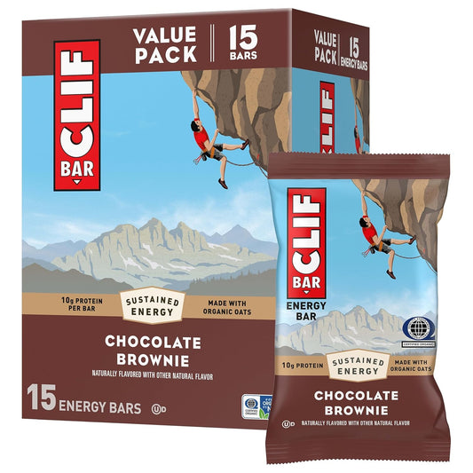 CLIF BAR 클리프 바 에너지 프로틴 바 — 68g (2.4 oz) × 15바