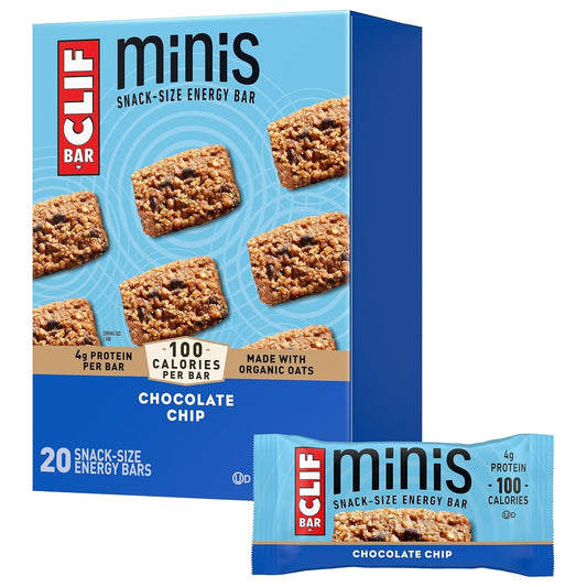 CLIF BAR 클리프 바 미니스 — 초콜릿 칩, 28g (0.99 oz) × 20바