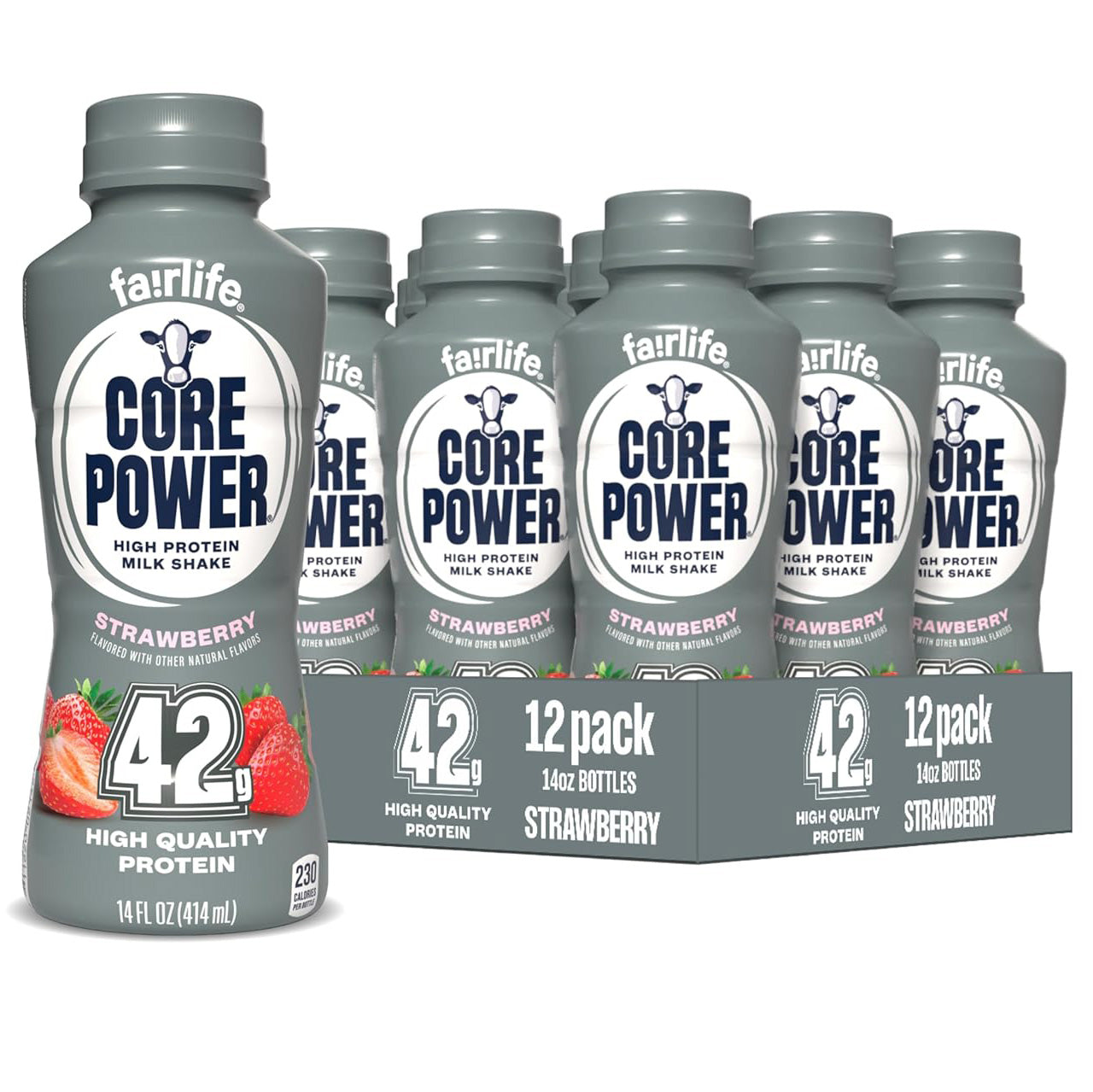 Core Power Elite Protein Shake — 14 fl oz (414mL) × 12 Bottles