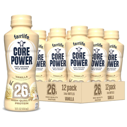 Core Power Protein Shake — 14 fl oz (414mL) × 12 Bottles
