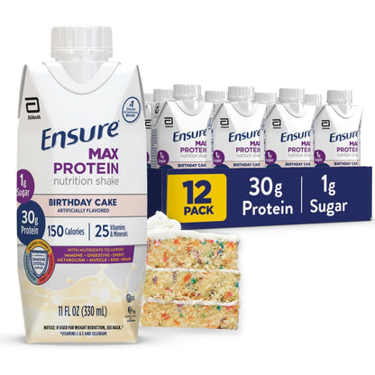 Ensure Max Protein Shake — 11 fl oz (325mL) × 12 Bottles