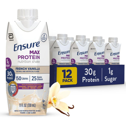 Ensure Max Protein Shake — 11 fl oz (325mL) × 12 Bottles