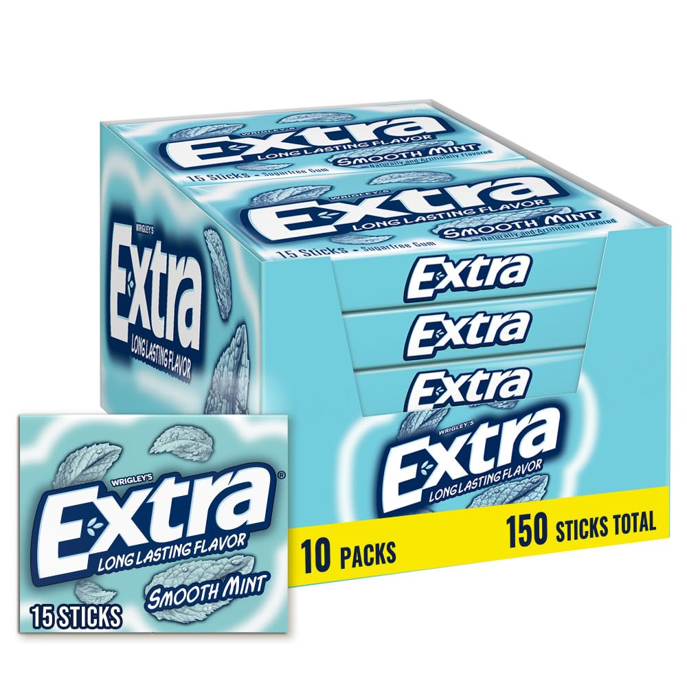 Extra Gum — 15 Sticks × 10 Packs (150 Total Pieces)