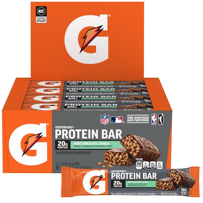 Gatorade Whey Protein Recover Bar — 2.8 oz (80g) × 12 Bars