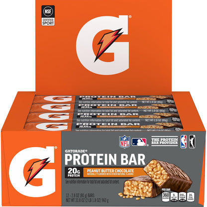 Gatorade Whey Protein Recover Bar — 2.8 oz (80g) × 12 Bars