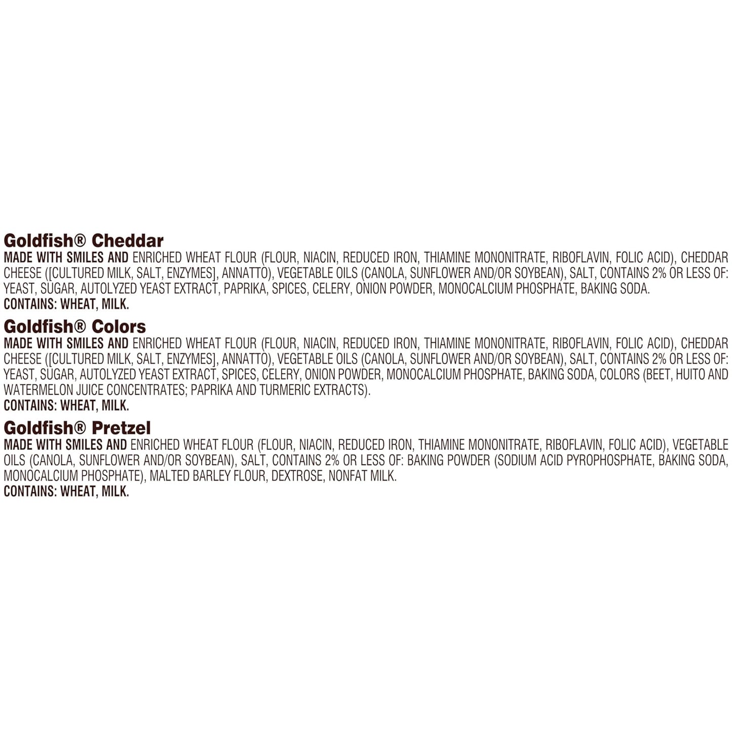 Goldfish Crackers Big Smiles Variety Pack — 30 Snack Packs