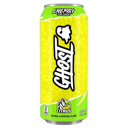 GHOST Citrus Energy Drink — 16 fl oz (473mL) × 12 Cans