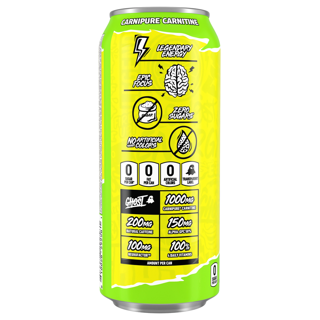 GHOST Citrus Energy Drink — 16 fl oz (473mL) × 12 Cans