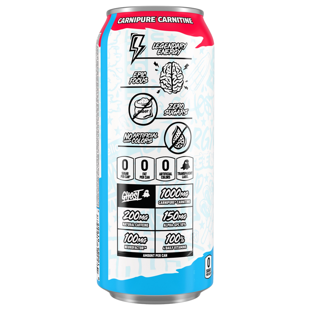 GHOST 'Merica Pop Energy Drink — 16 fl oz (473mL) × 12 Cans