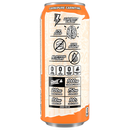 GHOST Orange Cream Energy Drink — 16 fl oz (473mL) × 12 Cans