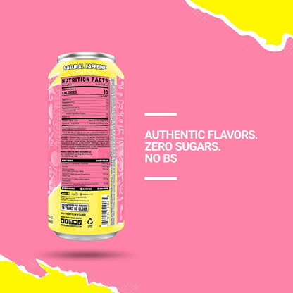 GHOST Sour Pink Lemonade Energy Drink — 16 fl oz (473mL) × 12 Cans