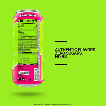 GHOST Warheads Sour Watermelon Energy Drink — 16 fl oz (473mL) × 12 Cans