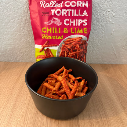 Trader Joe's 트레이더 조 칠리 & 라임 롤드 토르티야 칩 — 새콤하고 매콤한 맛