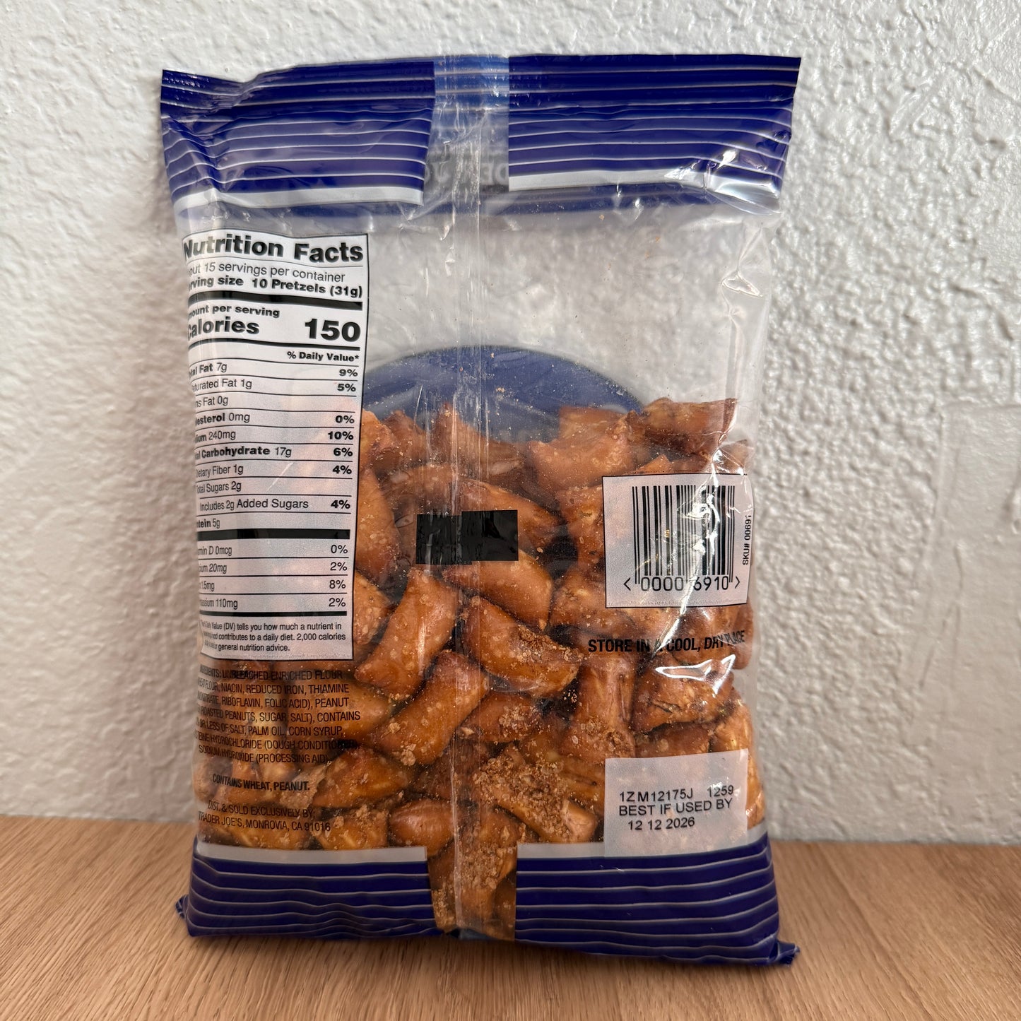 Trader Joe's 트레이더 조 피넛버터 필드 프레첼 너겟 — 짭짤달콤 스낵