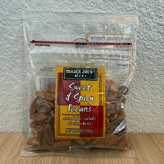 Trader Joe's Sweet & Spicy Pecans — Brown Sugar & Cayenne Glaze