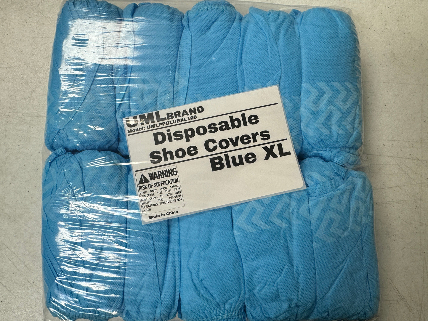 UML Brand Disposable Shoe Covers Blue - XL