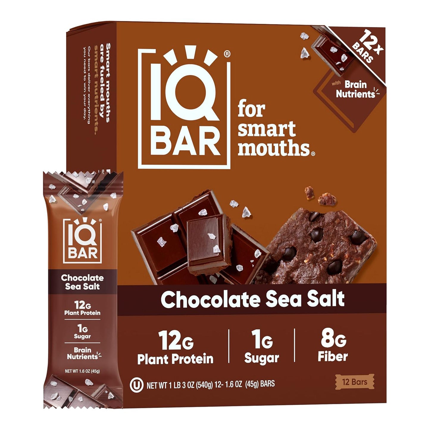 IQBar Protein & Brain Bar — 12 Bars