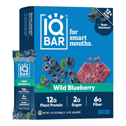 IQBar Protein & Brain Bar — 12 Bars