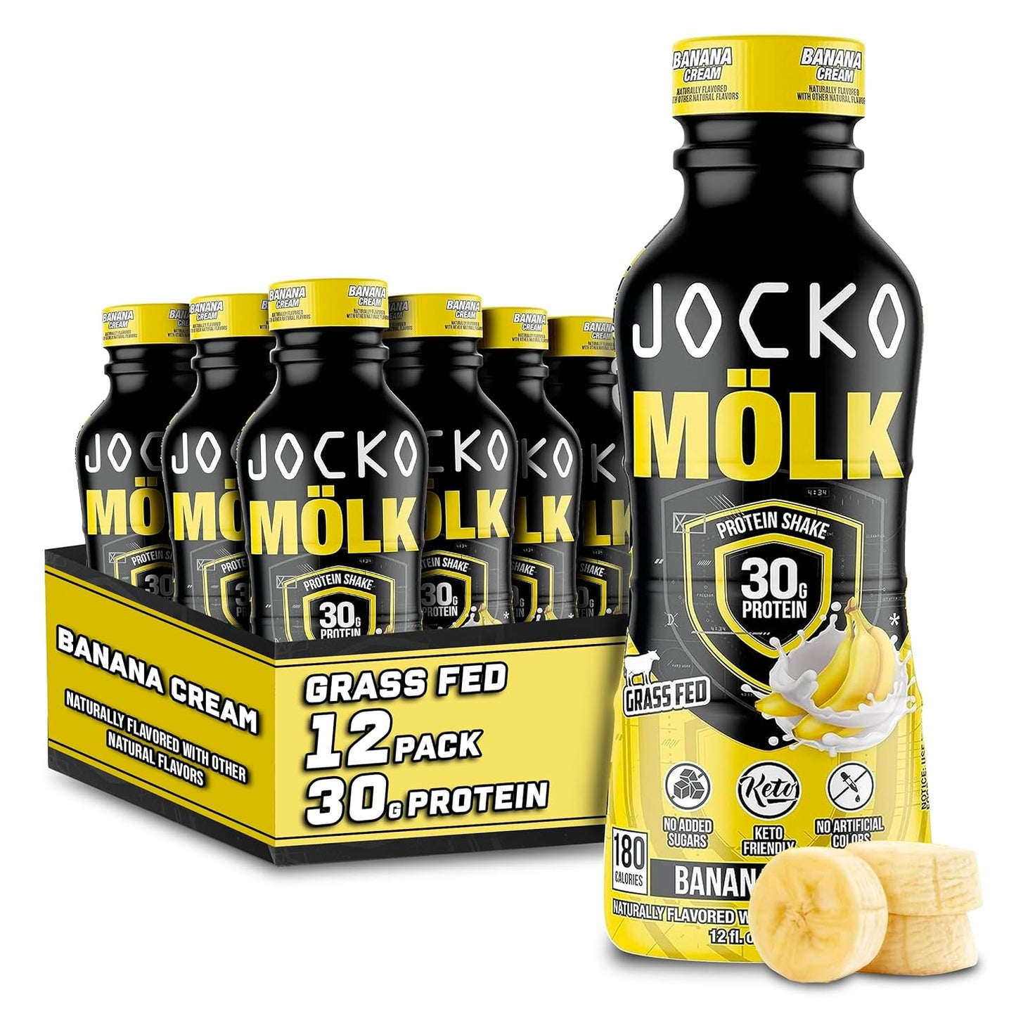 Jocko Mölk 프로틴 셰이크 — 355mL (12 fl oz) × 12병