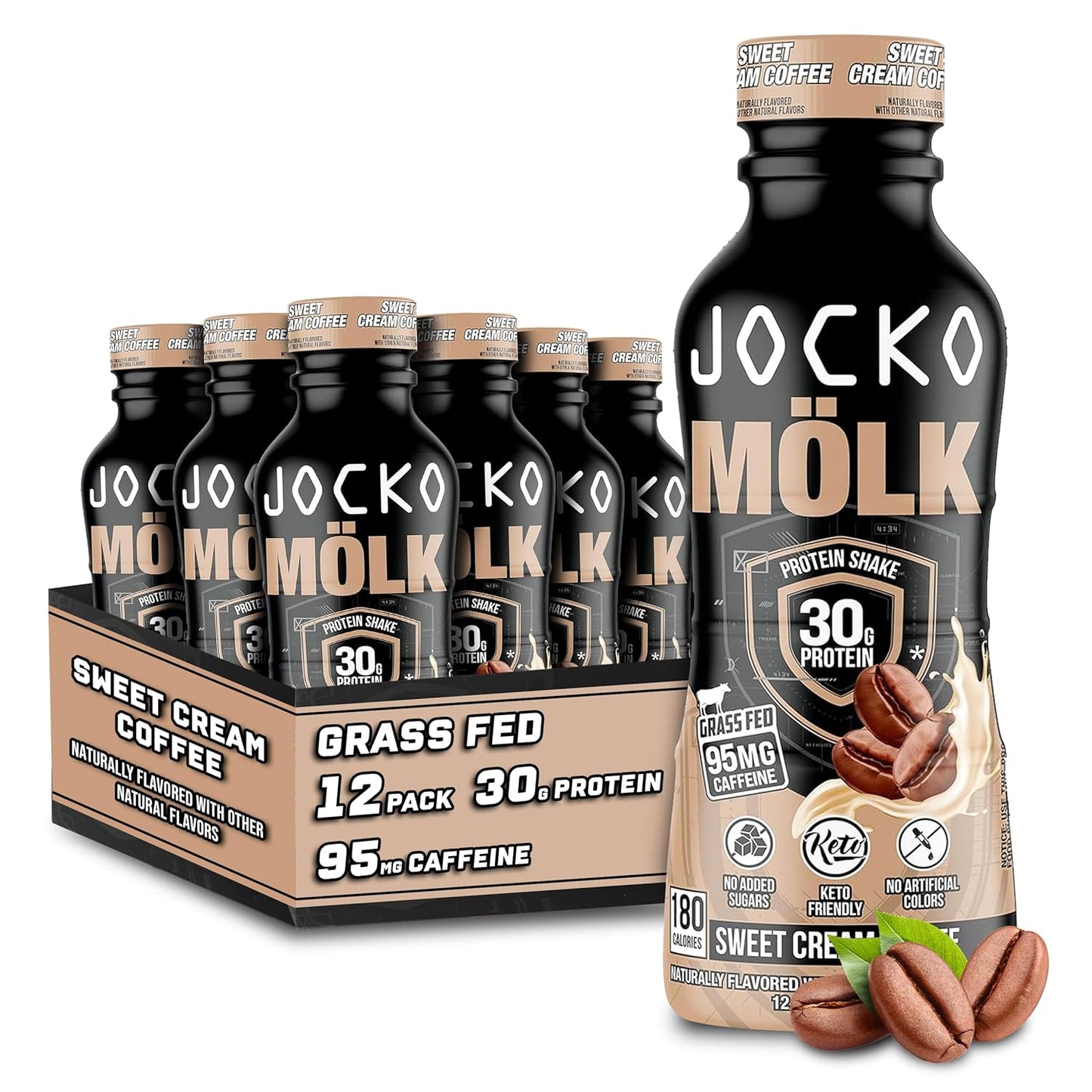 Jocko Mölk 프로틴 셰이크 — 355mL (12 fl oz) × 12병