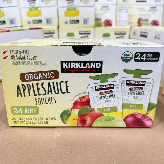 Kirkland Signature 커클랜드 시그니처 오가닉 애플소스 - 3.17 oz (90 g) - 24파우치