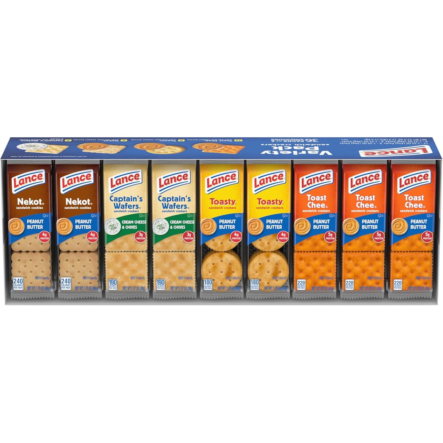 Lance Sandwich Crackers Variety Pack — 36 Packs