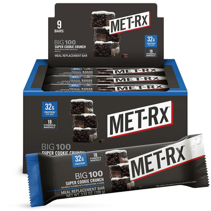 MET-Rx Protein Bar — 3.5 oz (100g) × 9 Bars