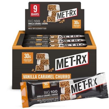 MET-Rx Protein Bar — 3.5 oz (100g) × 9 Bars