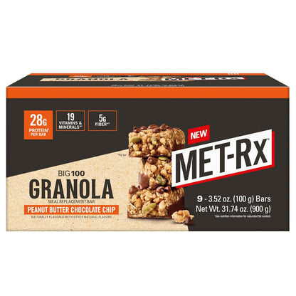 MET-Rx Protein Bar — 3.5 oz (100g) × 9 Bars