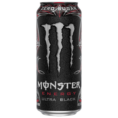 Monster Energy Ultra Black — 16 fl oz (473mL) × 15 Cans