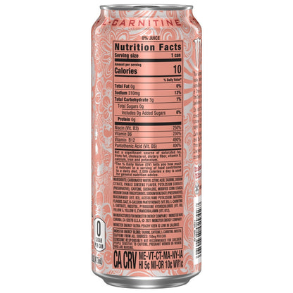 Monster Energy Ultra Peachy Keen — 16 fl oz (473mL) × 15 Cans