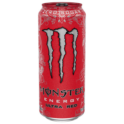 Monster Energy Ultra Red — 16 fl oz (473mL) × 15 Cans