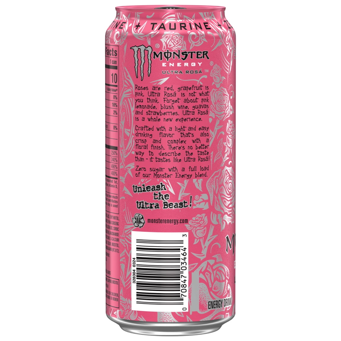 Monster Energy Ultra Rosa — 16 fl oz (473mL) × 15 Cans