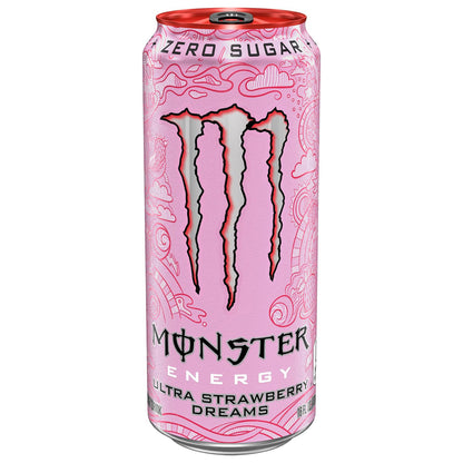 Monster Energy Ultra Strawberry Dreams — 16 fl oz (473mL) × 15 Cans