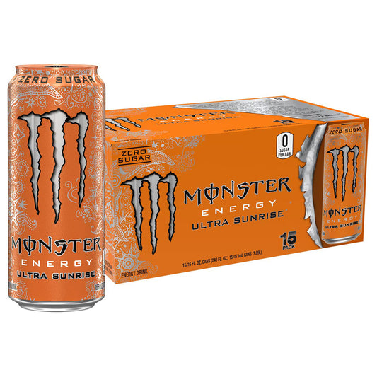 Monster 몬스터 에너지 울트라 선라이즈 — 473mL (16 fl oz) × 15캔