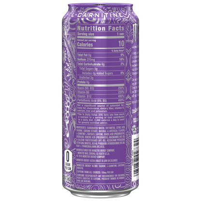 Monster Energy Ultra Violet — 16 fl oz (473mL) × 15 Cans