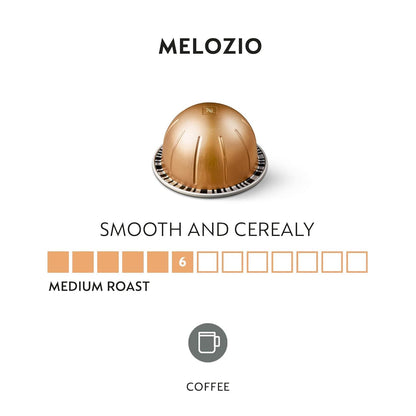 Nespresso Vertuo Capsules — Melozio (Medium Roast, Mug 7.8oz) × 30 Pods