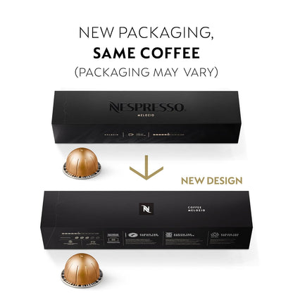 Nespresso Vertuo Capsules — Melozio (Medium Roast, Mug 7.8oz) × 30 Pods