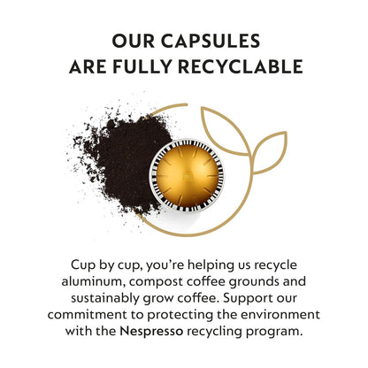 Nespresso Vertuo Capsules — Voltesso (Mild Espresso, 1.35oz) × 50 Pods