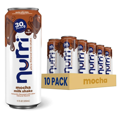 Nurri 30g Protein Ultra Filtered Milk Shake — 11 fl oz (325mL) × 10 Cans