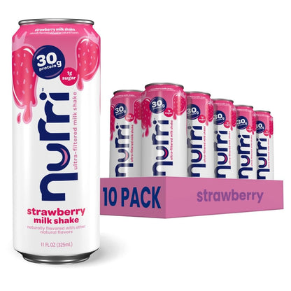 Nurri 30g Protein Ultra Filtered Milk Shake — 11 fl oz (325mL) × 10 Cans