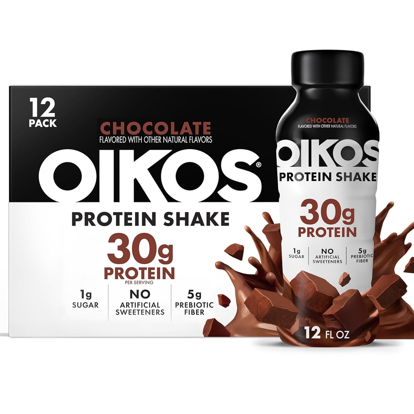 Oikos Protein Shake — 12 fl oz (355mL) × 12 Bottles